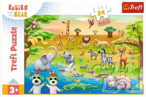 Trefl Puzzle Maxi Safari - Bobaski 24 elementy (14373) 2