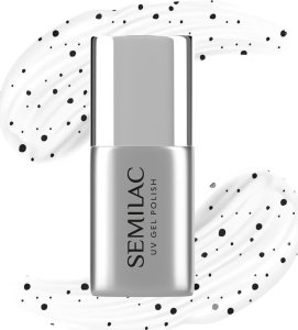 SEMILAC Top No Wipe Black Sprinkles do lakierów hybrydowych T20 7 ml 1