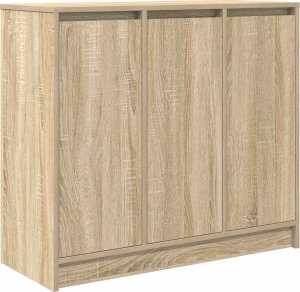 Komoda Sonoma Oak 85x34x76 cm Drewno klejone 2