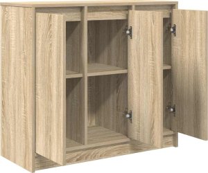 Komoda Sonoma Oak 85x34x76 cm Drewno klejone 5