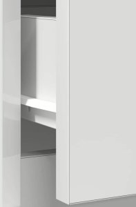 Komoda z szufladą Biała 71x35x84 cm Drewno klejone 12