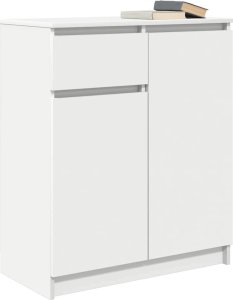 Komoda z szufladą Biała 71x35x84 cm Drewno klejone 4