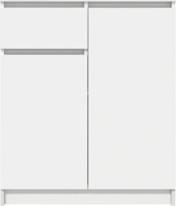 Komoda z szufladą Biała 71x35x84 cm Drewno klejone 6
