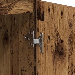 Komoda z szufladą Stare drewno 71x35x84 cm Drewno klejone 11