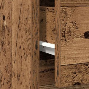 Komoda z szufladą Stare drewno 71x35x84 cm Drewno klejone 12