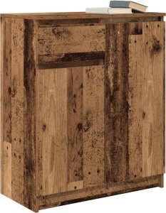 Komoda z szufladą Stare drewno 71x35x84 cm Drewno klejone 4