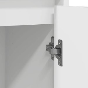 Komoda Biała 85x34x76 cm Drewno klejone 11