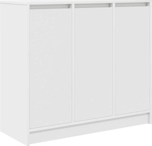 Komoda Biała 85x34x76 cm Drewno klejone 2