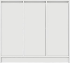 Komoda Biała 85x34x76 cm Drewno klejone 6