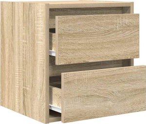 Szafki nocne ścienne 2 szt. Dąb Sonoma 38x34x40 cm 6