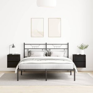 Szafki nocne ścienne 2 szt. Dąb czarny 38x34x40 cm 3