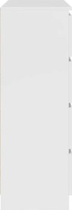 Komoda Biała 100x35x99 cm Drewno klejone 7