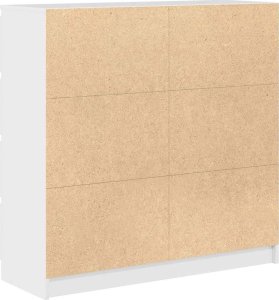 Komoda Biała 100x35x99 cm Drewno klejone 8