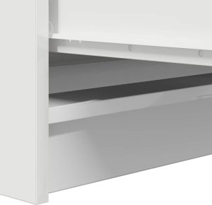 Komoda Biała 100x35x99 cm Drewno klejone 10