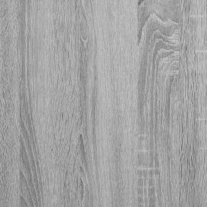 vidaXL Komoda z szufladą Szary Sonoma 80x34x76 cm Drewno klejone 12