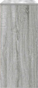 vidaXL Komoda z szufladą Szary Sonoma 80x34x76 cm Drewno klejone 7
