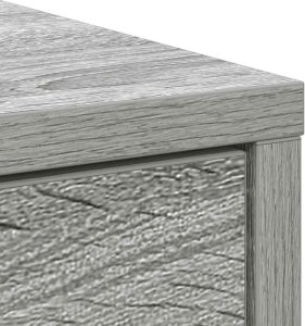 vidaXL Komoda z szufladą Szary Sonoma 80x34x76 cm Drewno klejone 9