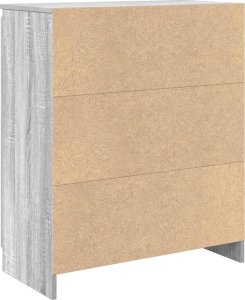 Komoda z szufladą Szary Sonoma 71x35x84 cm Drewno klejone 8