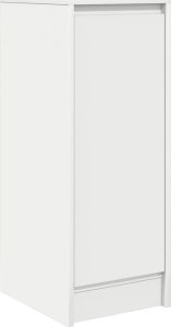 Komoda Biała 29,5x34x76 cm Drewno klejone 2