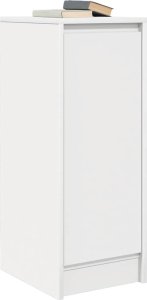 Komoda Biała 29,5x34x76 cm Drewno klejone 4