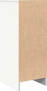 Komoda Biała 29,5x34x76 cm Drewno klejone 8