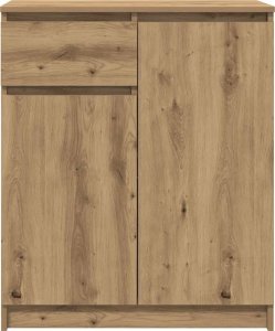 Komoda z szufladą Artisan Oak 71x35x84 cm Drewno klejone 6
