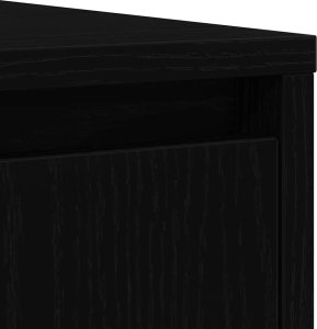 Komoda Czarny Dąb 85x34x76 cm Drewno klejone 11