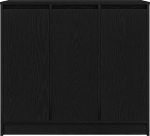Komoda Czarny Dąb 85x34x76 cm Drewno klejone 6