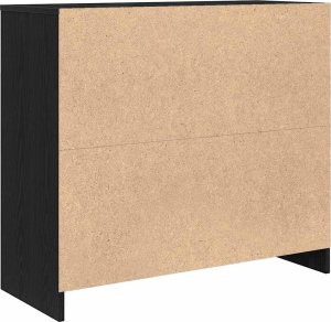 Komoda Czarny Dąb 85x34x76 cm Drewno klejone 8