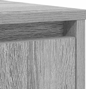 Komoda Szara Sonoma 85x34x76 cm Drewno klejone 11