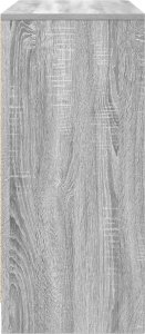 Komoda Szara Sonoma 85x34x76 cm Drewno klejone 7