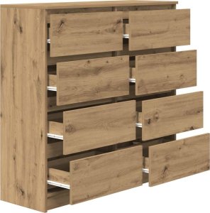 Komoda Artisan Dąb 100x35x99 cm Drewno klejone 5