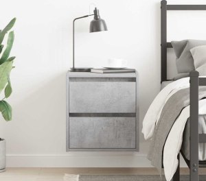 Szafka nocna wisząca Betonowa Szara 38x34x40 cm 3