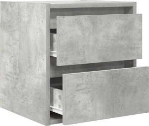 Szafka nocna wisząca Betonowa Szara 38x34x40 cm 5