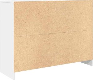 Komoda z szufladą Biała 101x35x76 cm Drewno klejone 8