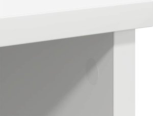 Komoda z szufladą Biała 101x35x76 cm Drewno klejone 10