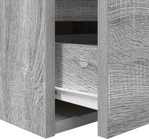 Szafki nocne ścienne 2 szt. Szary Sonoma 38x34x40 cm 11