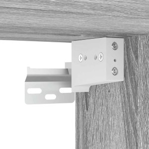 Szafki nocne ścienne 2 szt. Szary Sonoma 38x34x40 cm 12