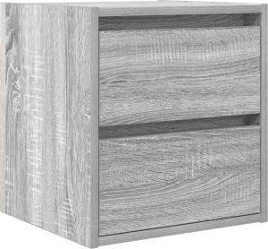 Szafki nocne ścienne 2 szt. Szary Sonoma 38x34x40 cm 5