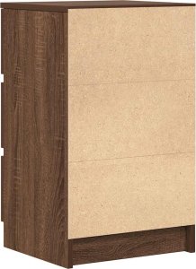 Szafka nocna z 3 szufladami Brązowy dąb 39x35x65 cm 8