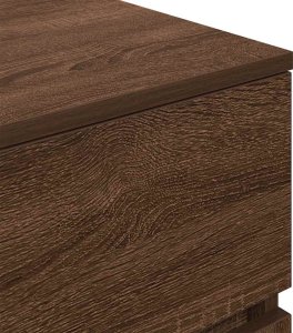 Szafka nocna z 3 szufladami Brązowy dąb 39x35x65 cm 9