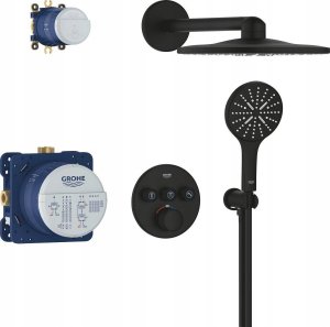 Grohtherm SmartControl Podtynkowy zestaw prysznicowy z deszczownicą Rainshower SmartActive 310; kolor: phantom black 3