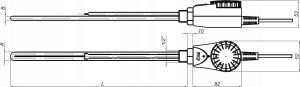 Grzałka do grzejników łazienkowych GRBT 1,2 1200W 230V termostat czarna 4