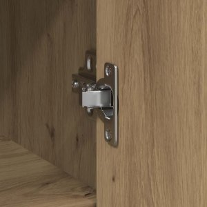 Komoda z szufladą Artisan Oak 101x35x76 cm Drewno klejone 11