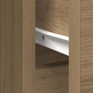 Komoda z szufladą Artisan Oak 101x35x76 cm Drewno klejone 12