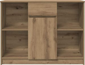 Komoda z szufladą Artisan Oak 101x35x76 cm Drewno klejone 6