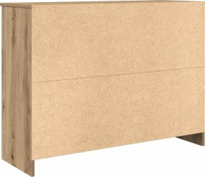 Komoda z szufladą Artisan Oak 101x35x76 cm Drewno klejone 8