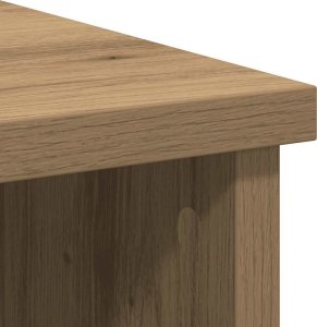 Komoda z szufladą Artisan Oak 101x35x76 cm Drewno klejone 10