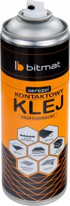 Bitmat Klej w sprayu do paneli wygłuszających akustycznych kontaktowy do tkanin pianek Bitmat 500ml 11