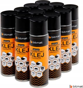 Bitmat Klej w sprayu do paneli wygłuszających akustycznych kontaktowy do tkanin pianek Bitmat 500ml 15